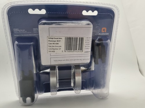 SCHLAGE REGENT PASSAGE SET Non Locking Grande Series Brand New Free Post - Picture 3 of 3