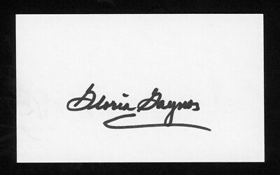Gloria Gaynor Singer: I Will Survive'' Signed 3x5 Index Card E26401