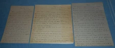 3 1927 Handwritten Letters By Pearle Witherbee Salisbury Los Angeles California