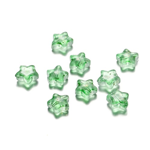 30pcs 8mm Colorful Five-pointed Star Beads Czech Glass Loose Spacer Beads - Picture 25 of 58