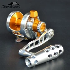 CAMEKOON Saltwater Jigging Fishing 4:1 Gear Ratio Right Hand Boat Trolling Reel