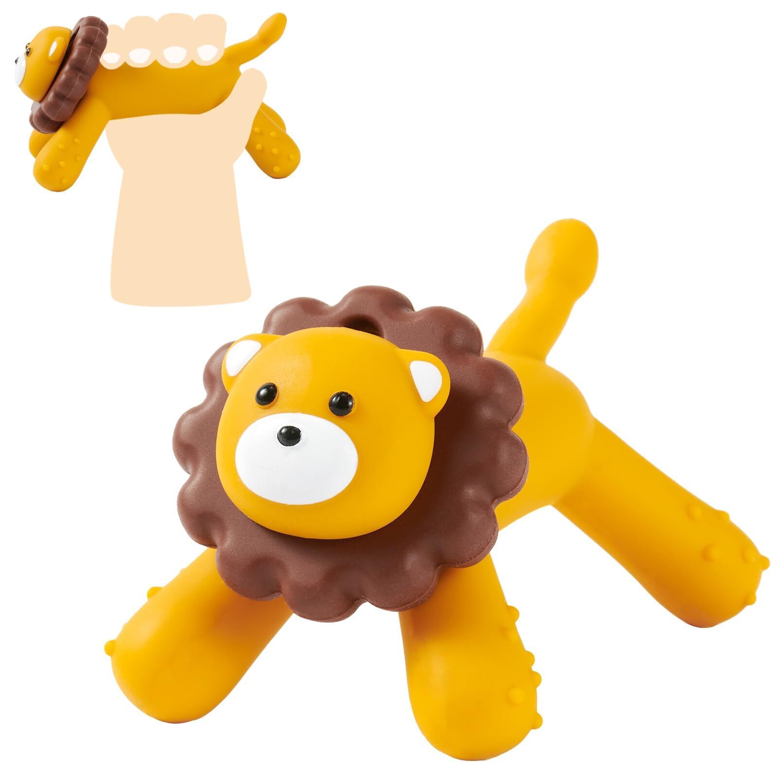 Lion Baby Teether Silicone Baby Teething For Baby 06 612 Monthsshower Giftseasy