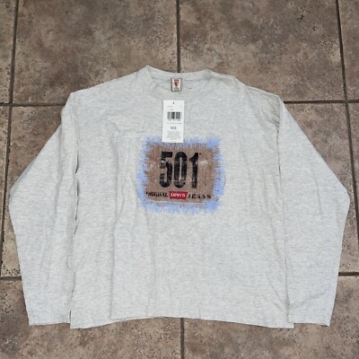 VTG 1991 Levis 501 Long Sleeve T-Shirt Womens M/L | eBay