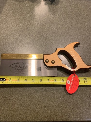 Pax Brass Back Tenon Saw 8” 14 TPI Rip 