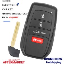 New For 2021 2022 2023 Toyota Venza Smart Key Keyless Remote 4b Hatch Hyq14fbx