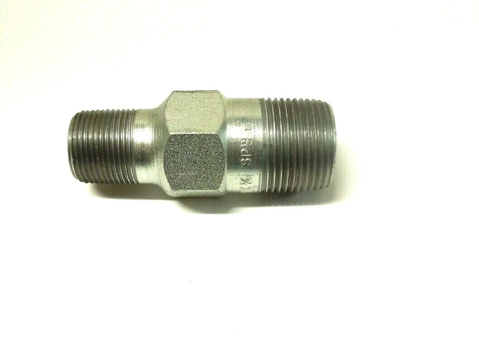 1" X 3/4" Male NPT S/80 (XH) Concentric Swage Nipple Zinc Plated WPB SWG1060521 - Image 2 of 4