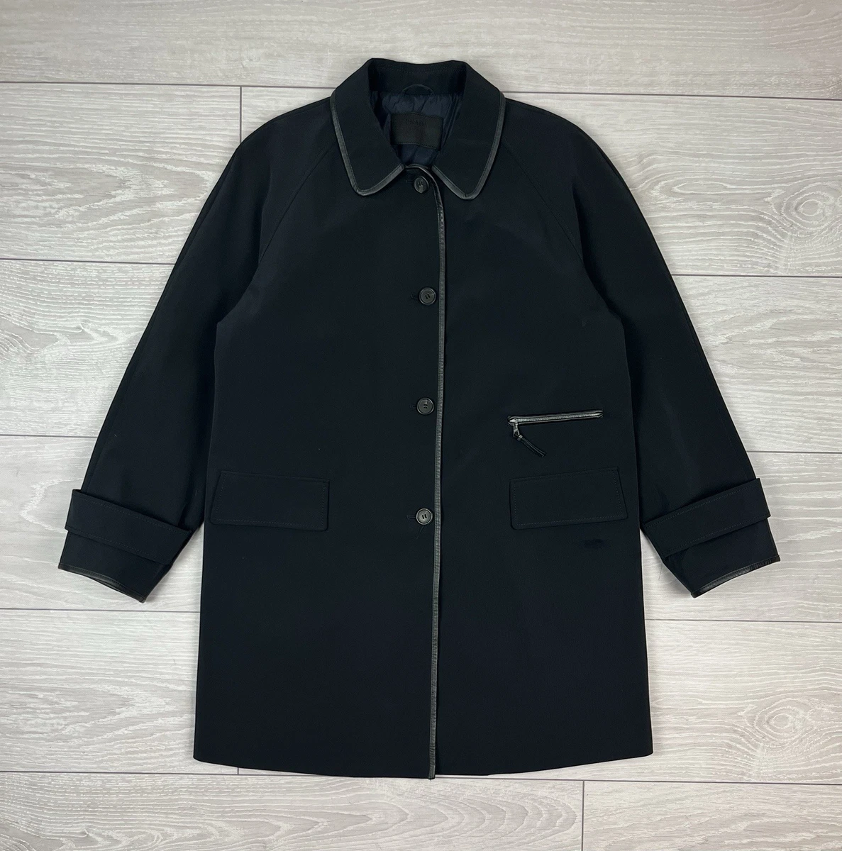 PRADA Blue Coats, Jackets & Vests Polyester Outer Shell for Women