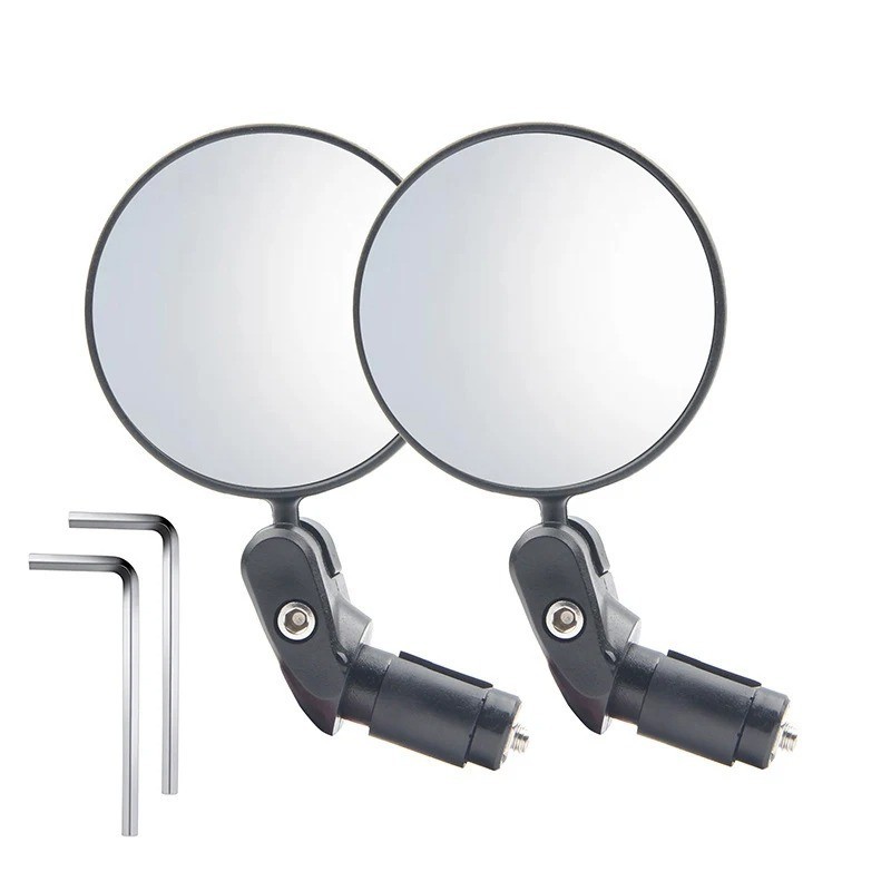 Universal Bicycle Rearview Mirror Adjustable Rotate Wide-Angle Cycling Handlebar