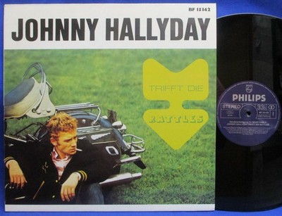 LP JOHNNY HALLYDAY - TRIFFT DIE RATTLES / GER PHILIPS BF 15142 SONDERANFERTIGUNG