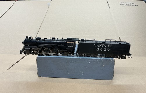 KTM MESSING HO SCALE DAMPFLOK 4-6-2 ATSF SANTA FE N.3437 LESEN! | Condition: Used