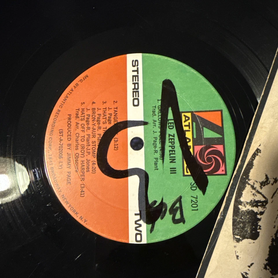 Led Zeppelin III – Atlantic SD 7201 – Wheel Cover – Early Repress VG Vinyl - Image 4 of 4