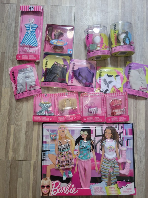 Barbie Doll Clothing And Accessories Lot Of 14. Brand New!