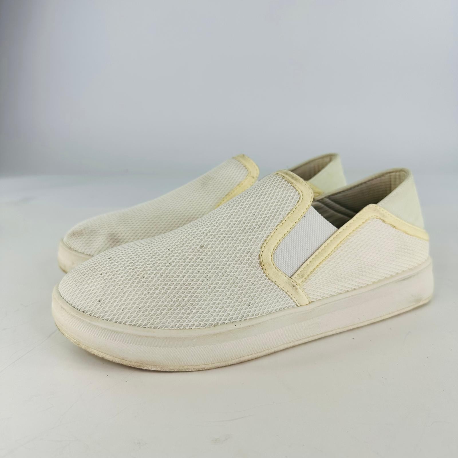 OluKai Ki'ihele off White Canvas Slip-On Sneakers US 9 Womens Comfort Shoes thumbnail 11