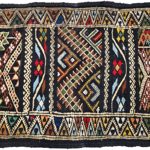 Vintage Moroccan Rug Berber Wool Rug Handwoven Oriental Kilim Rug Tribal Carpet - Picture 12 of 24