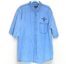 Dale Earnhardt Shirt XL GM Goodwrench Service Plus Denim NASCAR Racing Vtg