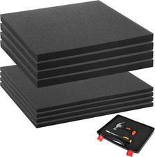 8 Pcs Pick Apart Foam Inserts, 12 X 12Inch Pick and Pluck Foam Pads 0.4  0.8Inc