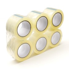 Pacific Mailer Clear Acrylic Packing Tape, 3 Inch Wide, 2.0mil Thickness, 110...