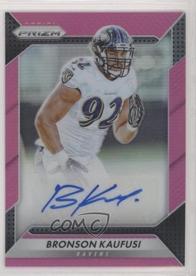 2016 Panini Prizm Rookie Pink Prizm Bronson Kaufusi #RA-BKF Auto RC 0o0