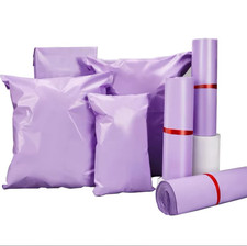 Lot 50 Purple Plastic Shipping Bag 25x35 to 38x52cm Self Adhesive Parcel Bag