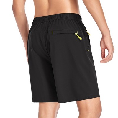 Selovzz Men's 7'' Quick Dry Shorts: Pockets for all your adventure loot! Black S