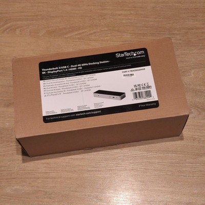 Dockingstation StarTech.com TB3CDK2DHUE mit Netzteil und USB-C Kabel