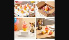Ice Cream Cone Squishy Toy 3 Pack All Colors Stress Relief Fidget New