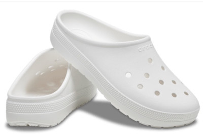 New Crocs Classic Low Profile Clogs Women's Size 9 Fit Like Size 10 White NWT!
