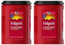 2 pack - Folgers Classic Roast Ground Coffee (43.5 oz.) - FREE shipping 10.21 per pound
