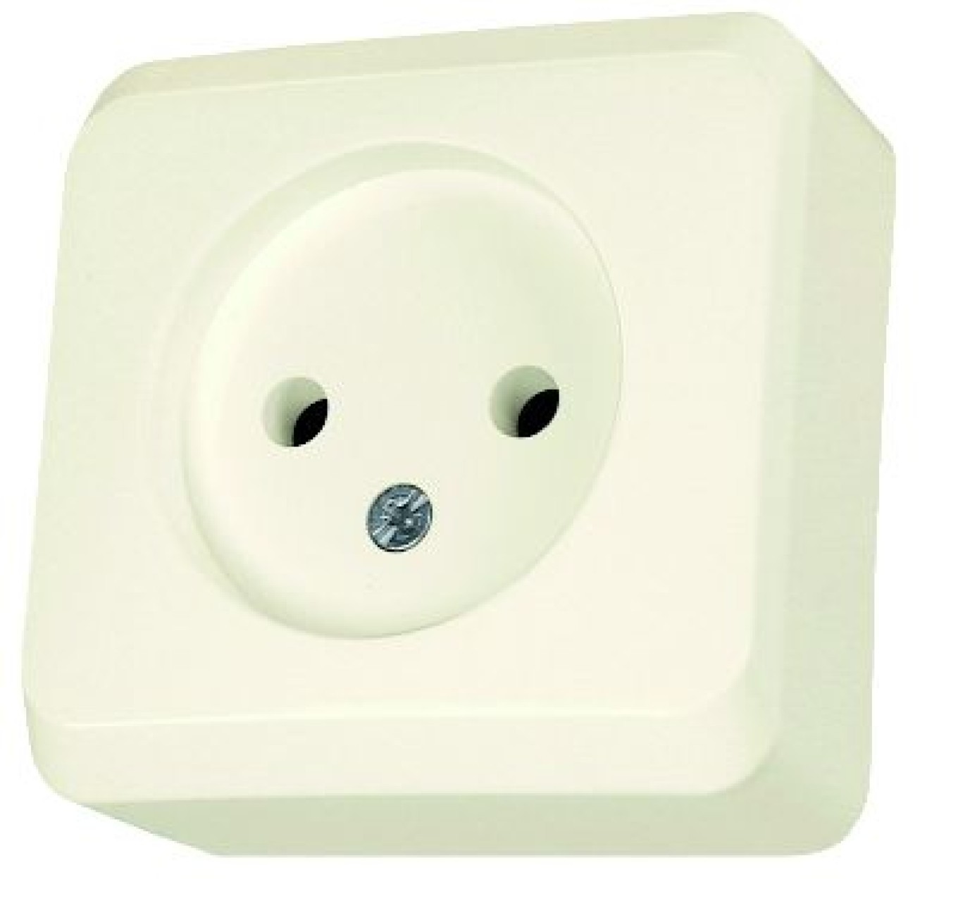 Prima Socket Single Without Ground Beige Prima WDE001100