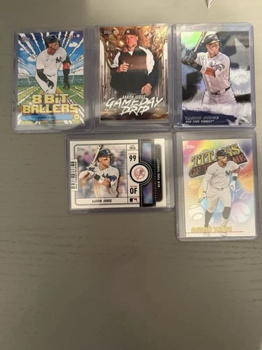 Topps MLB Baseball Card Lot Aaron Judge New York Yankees 2026 5 Cards