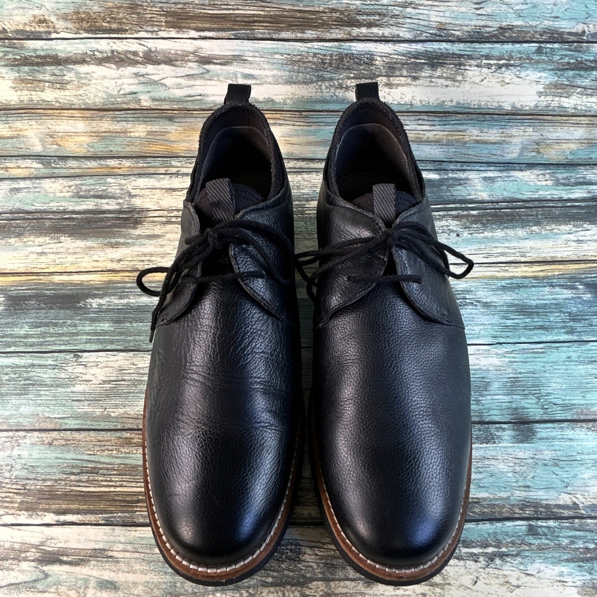 Hush Puppies Colby Chukka Boot Mens 10.5 Black Leather Lace  display picture 2