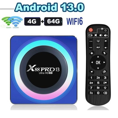 X88 PRO 13 RK3528 Android 13 Smart TV Box 5G HDR10+BT 4K 3D Player Set Top Box