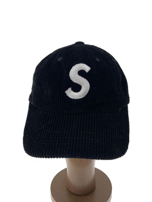 Supreme 24FW Corduroy s logo 6-panel cap -- Cotton NVY men