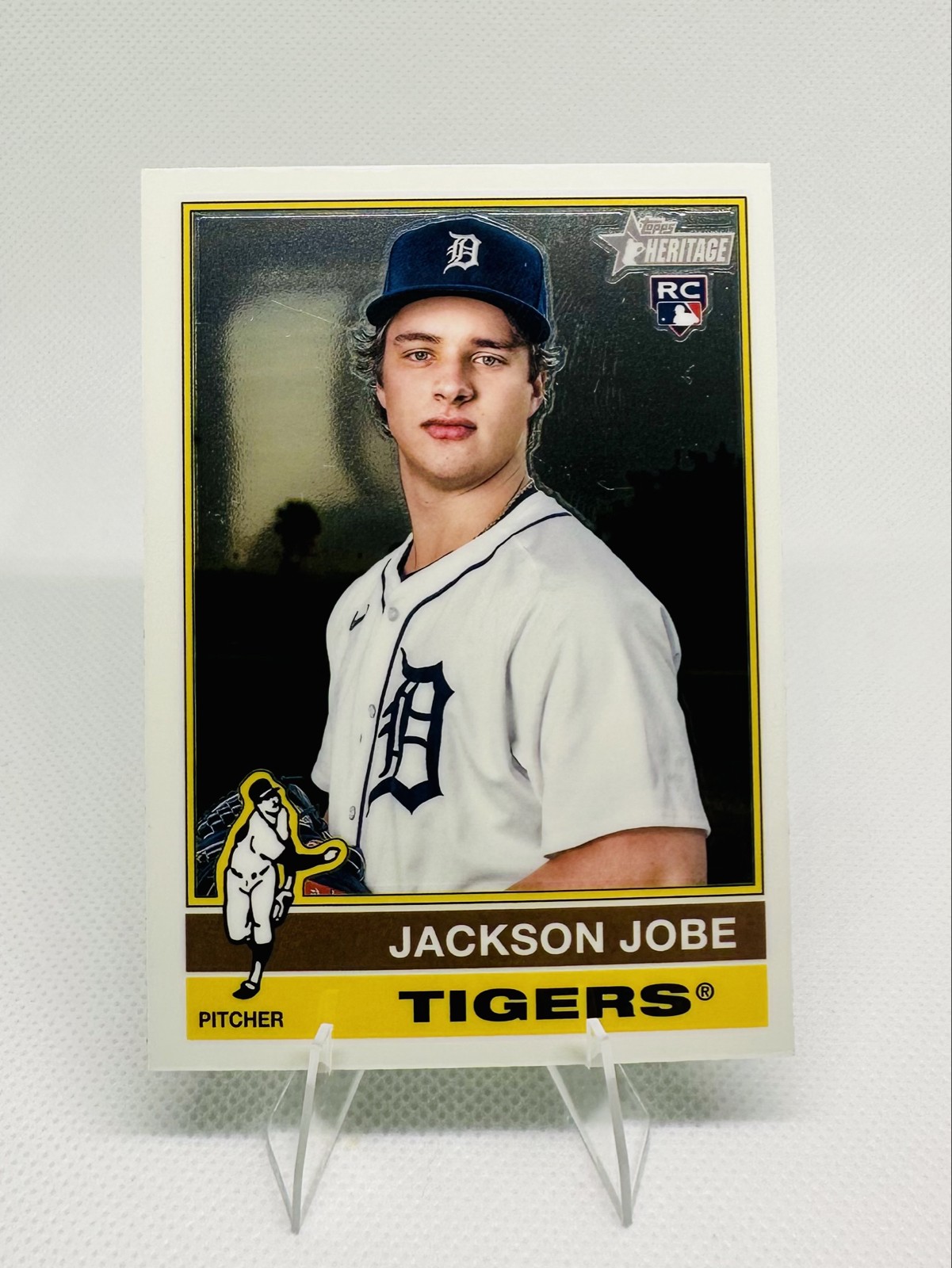 2025 Topps Heritage - Jackson Jobe #389 Chrome (RC)