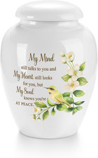 Elegant Ceramic Mini Urn for Ashes - 2.8 Inch Memorial Keepsake Urn