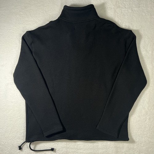 KITH Abbott 1/2 Zip Black Pullover Sweatshirt New w/ Bergdorf Goodman Tags S - Picture 2 of 5