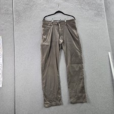 Wrangler Men Pants 34X30 Brown Elastane Nylon Cargo ATG All Terrain Gear Zipper