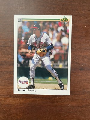 Upper Deck 1990 Darrell Evans 1B #143 Atlanta Braves Baseball Card