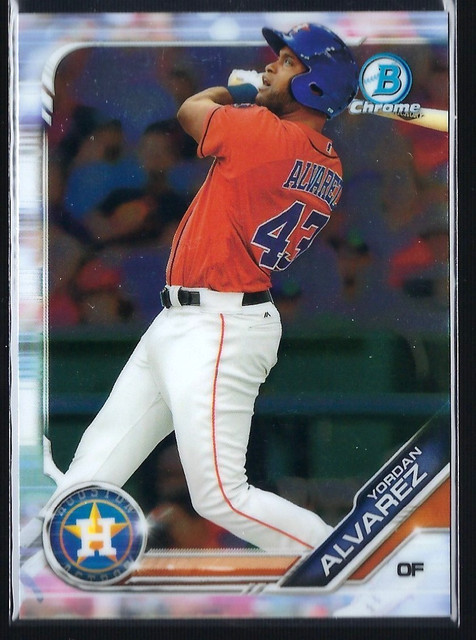 Yordan Alvarez 2019 Bowman Chrome #BCP-123 RC Houston Astros Mvp Triple Crown Qt
