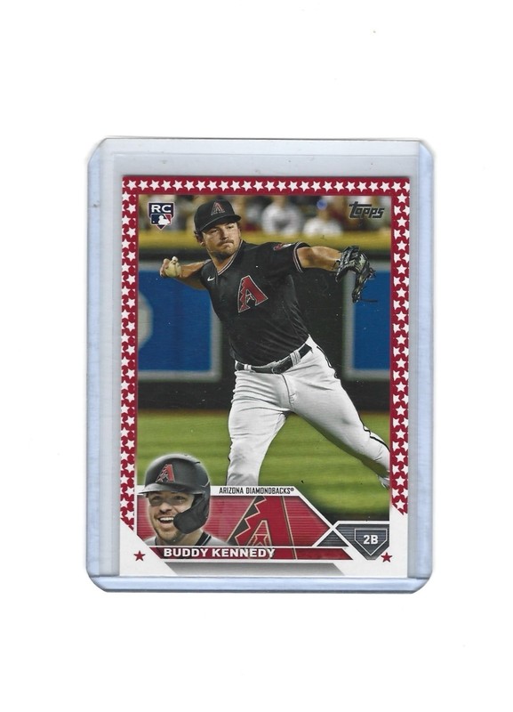 2023 Topps Series 1 - Buddy Kennedy #135 Independence Day 56/76 RC Rookie SP