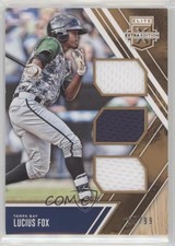 2017 Panini Elite Extra Edition Triple Materials Holo Gold 67/99 Lucius Fox 08pa