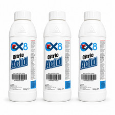 Limpiador descalcificador ácido cítrico 500 g (paquete de 3) elimina cal hervidores electrodomésticos