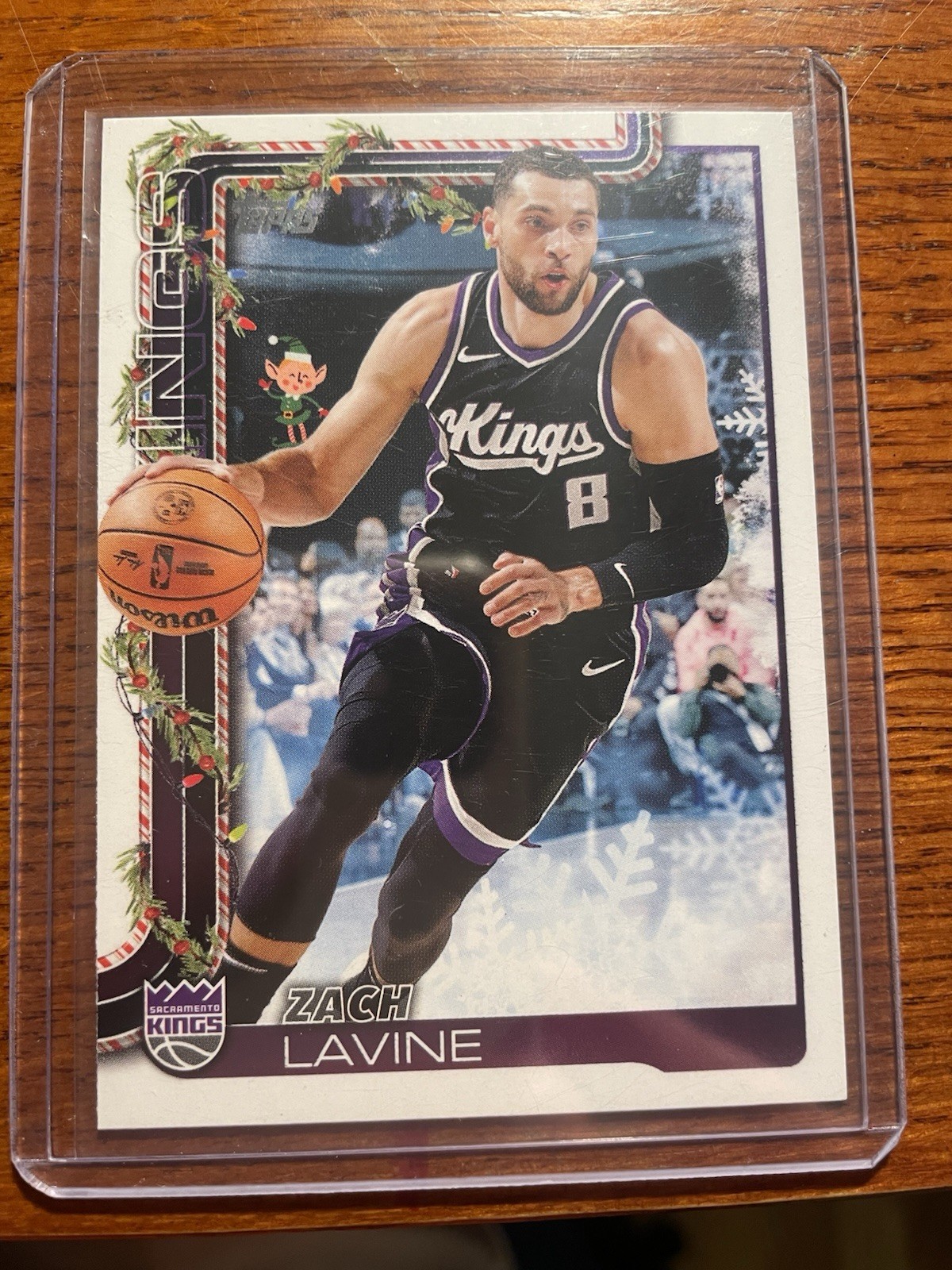 2025-26 Topps Holiday Basketball Zach Lavine Hidden Elf SSP Kings