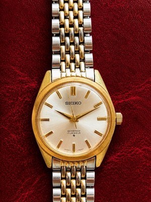 Seiko  66 8050 Manual Winding  17J Gold Filled Case Men's 36mm Watch
