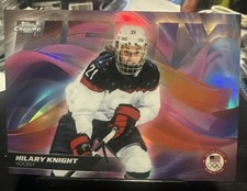 Hilary Knight 2026 Topps Chrome US Olympics Helix #HX-1 Case Hit Gold Hockey