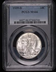 1939 D Half Dollars Liberty Walking PCGS MS-66