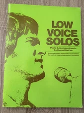 Vintage Music Book LOW VOICE SOLOS (Good Life Productions, 1980) Harold DeCou