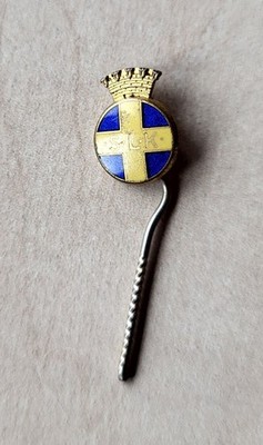 Vintage Emaille Schwedische Frauen Freiwillige Verteidigungsorganisation Pin Anstecker