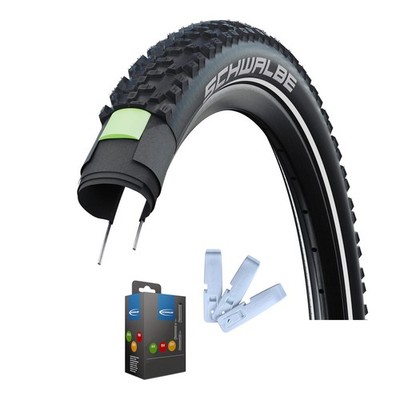 Schwalbe Smart Sam Plus Reifen + Schlauch + Reifenheber Set (HS 624) - 2026 - DD
