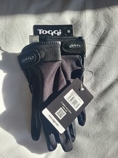 Brand New With Tags TOGGI Medium Black Barbury Performance Gloves